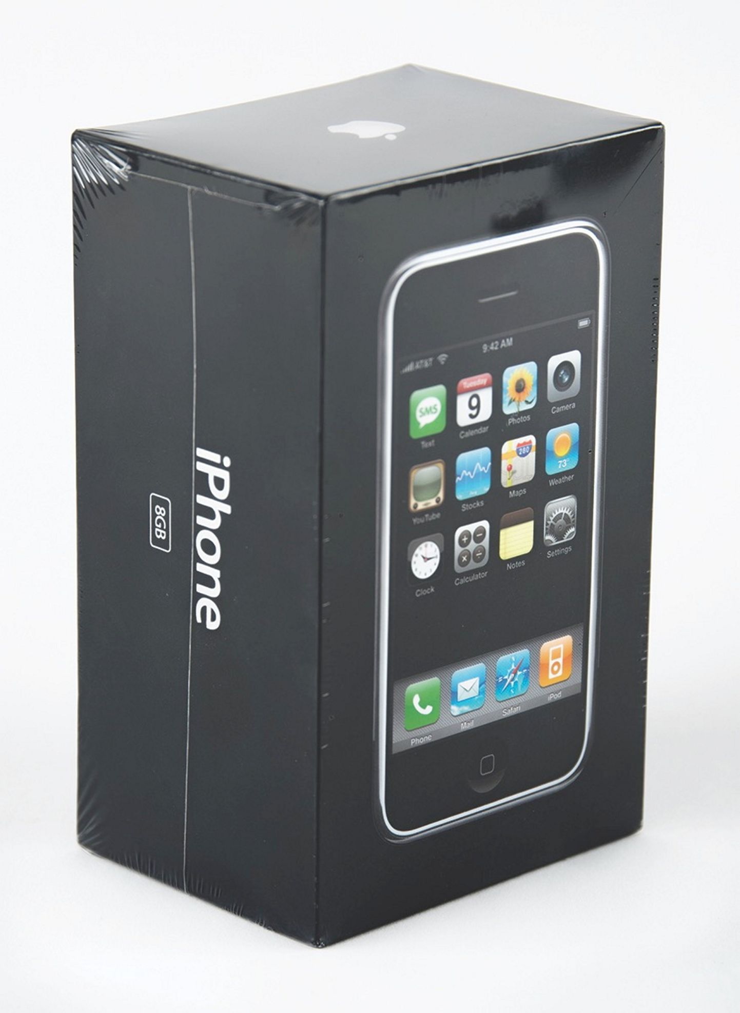 Нераспакованный iPhone первого поколения.