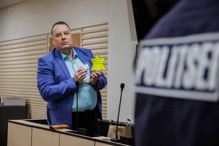 Айво Петерсон в суде. 22 апреля 2025 года.