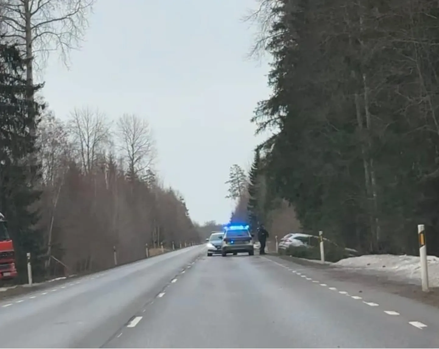 Avari Türi-Tallinna maanteel.
