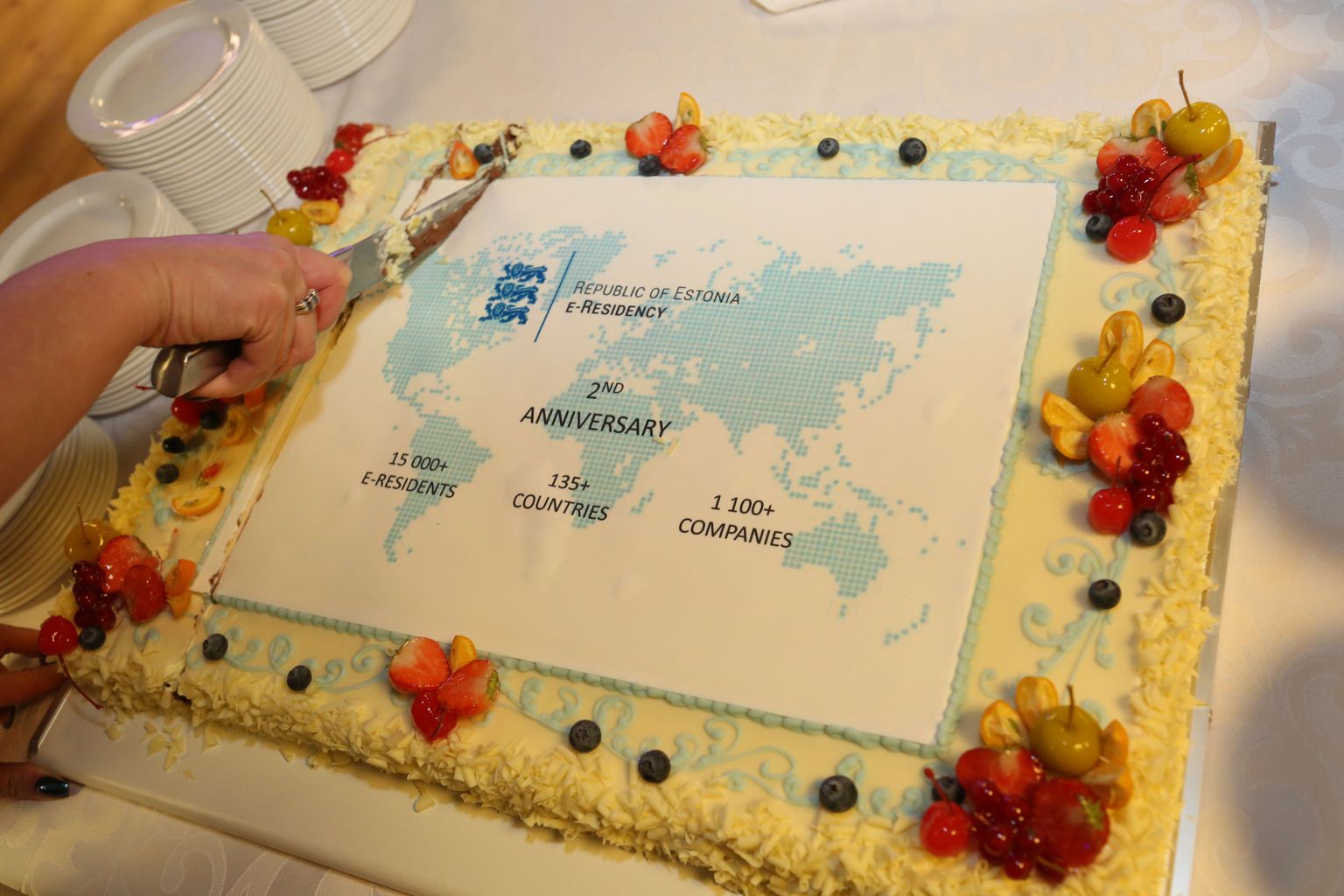 Eesti esitluskeskuses tähistati e-residentsuse teist aastapäeva.