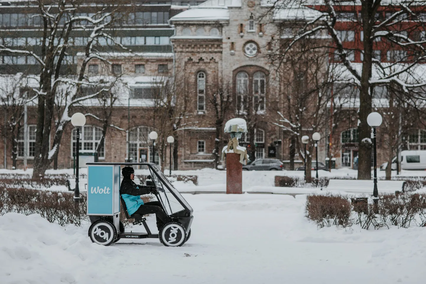 Wolt võttis kasutusele Vok Bikesi elektrilised kaubarattad.