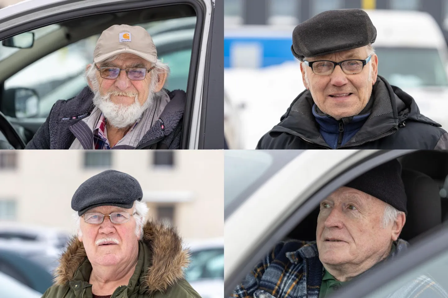 Sakala tänavaküsitlusele vastasid Teet Lindma (üleval vasakul), Roland Tulik, Priit Marandi ja Ülo Soolo.