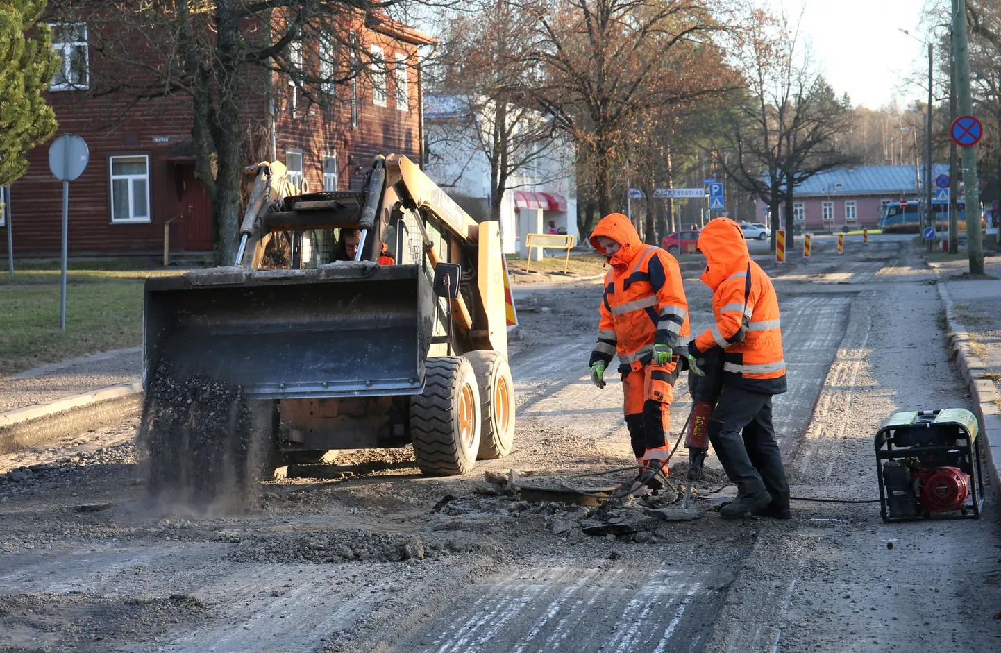 Remont algas nädal tagasi, töö tegemise ajal langeb tänava ääres kasvavast 84 puust 16.