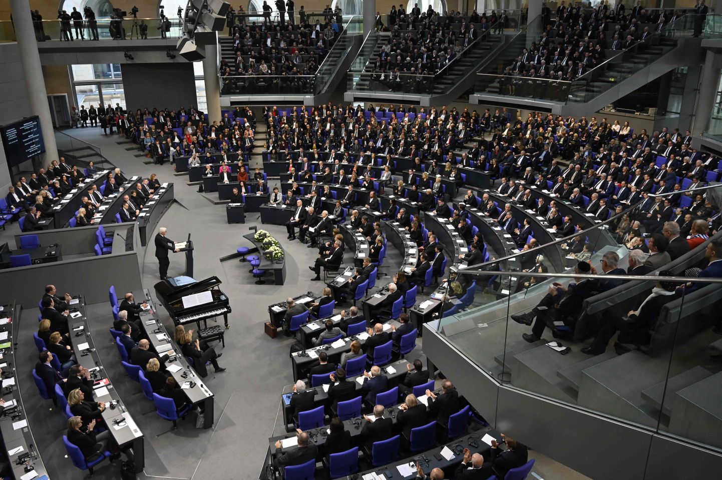 Saksa president Frank-Walter Steinmeier peab kõnet Saksa parlamendis 29. jaanuaril 2020.