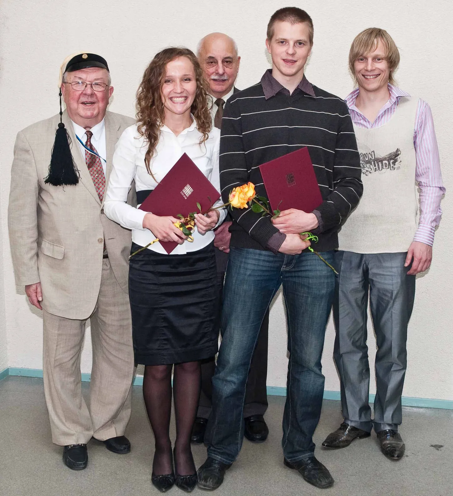 Vasakult: Mart Mägi, Aet Soonvald, Enno Abel, Ott Pabut ja Uve Matson.