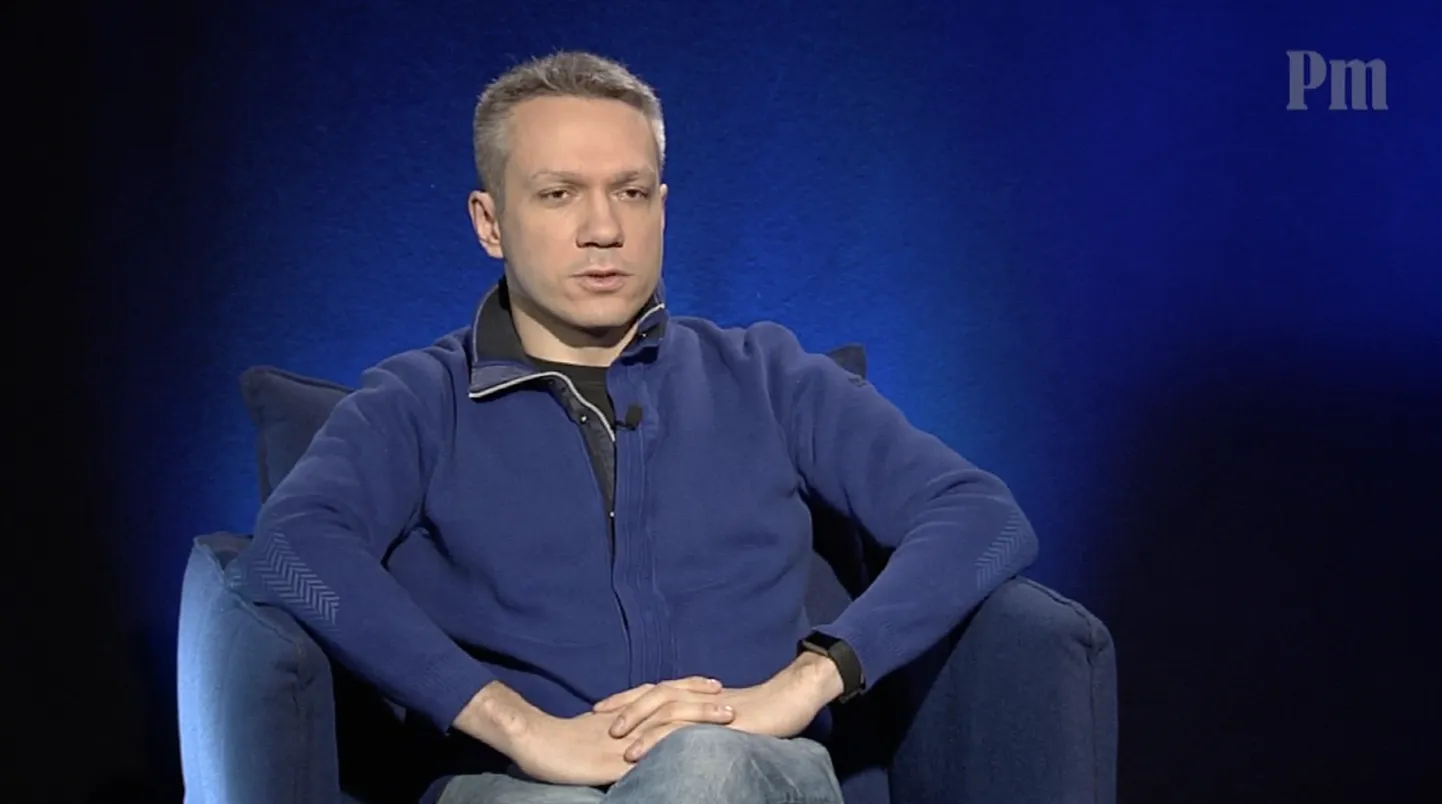 Андрей Коробейник в студии Postimees