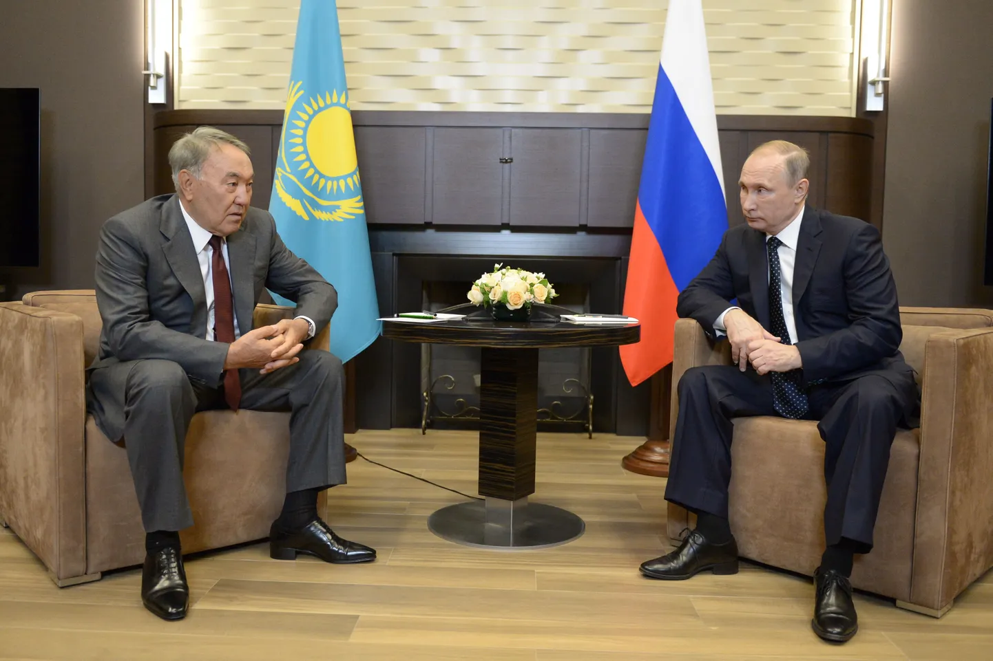 Нурсултан Назарбаев и Владимир Путин.