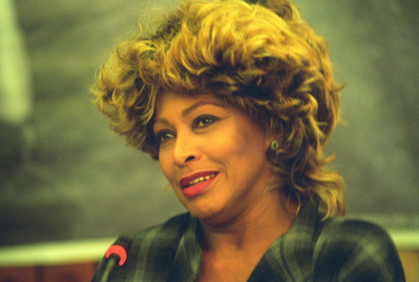 Tina Turner, the American singer, composer, acrtess, and dancer performed with gala concerts at the State Kremlin Palace. November 5, 6, 1996.