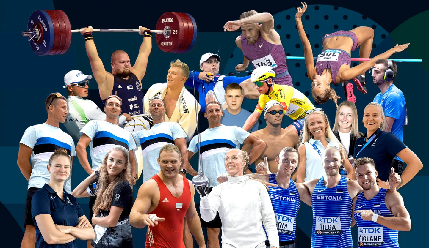 Eesti sportlased Pariisi olümpial.