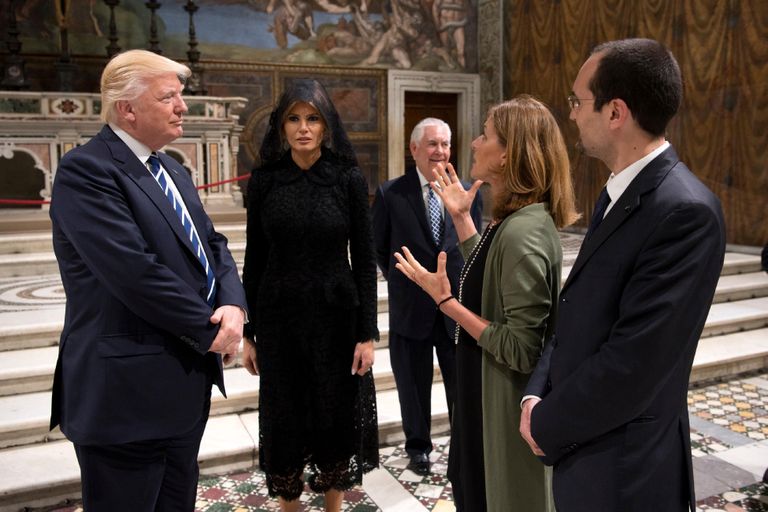 Donald ja Melania Trump Vatikanis Sixtuse kabelis / AP/SCANPIX