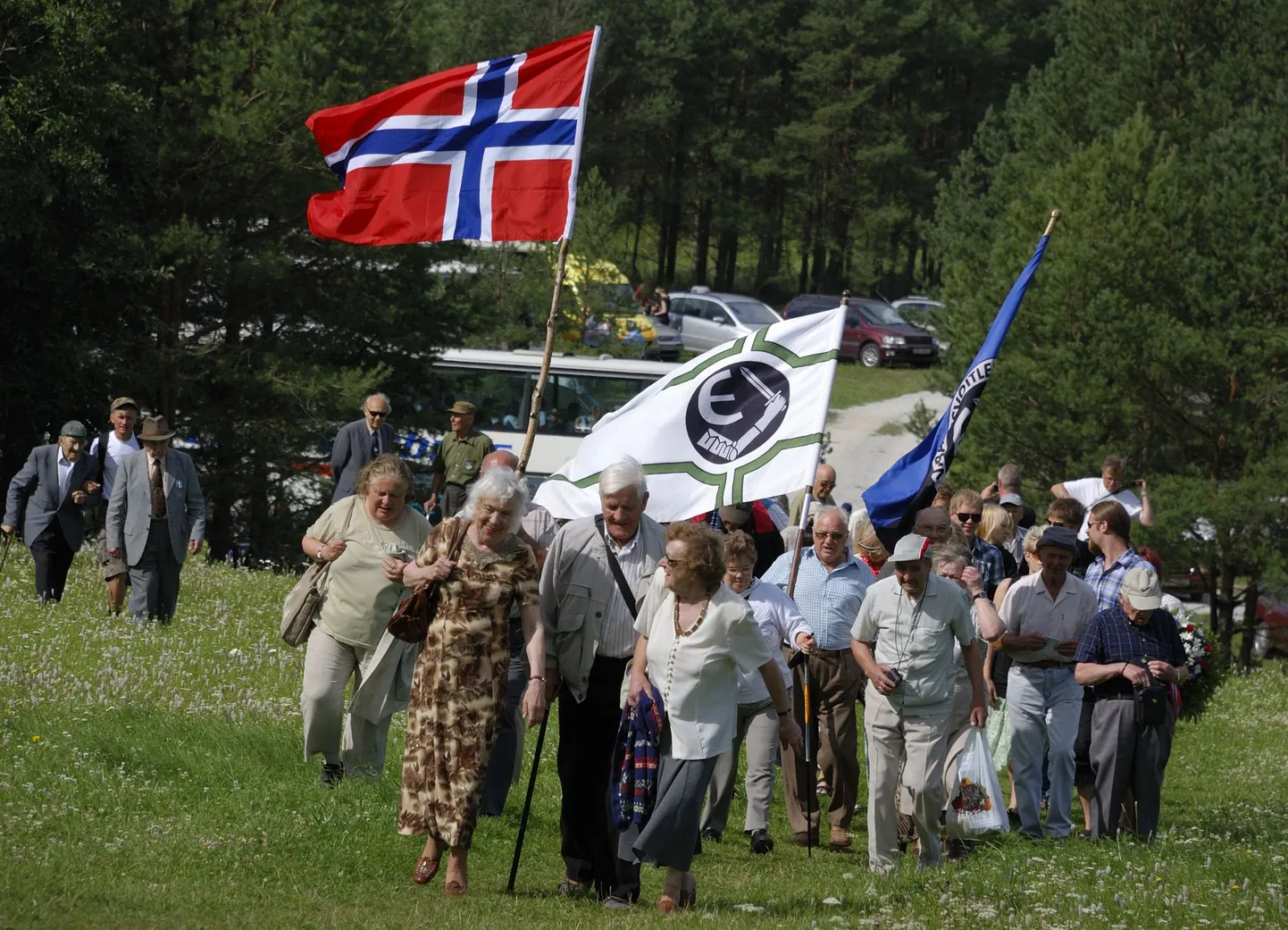 Relva-SS veteranide kogunemine Sinimägedel.