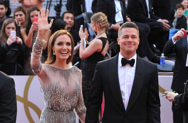 Angelina Jolie koos eksabikaasa ja laste isa Brad Pittiga Oscaritel 2014.