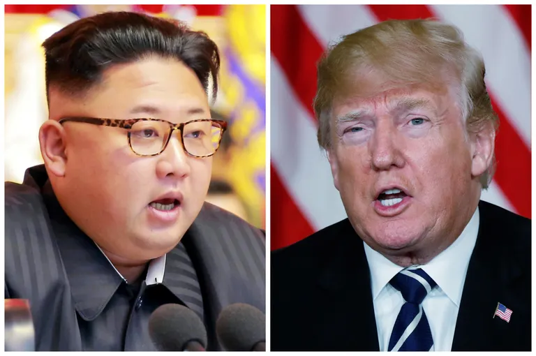 Donald Trump ja Kim Jong-un.