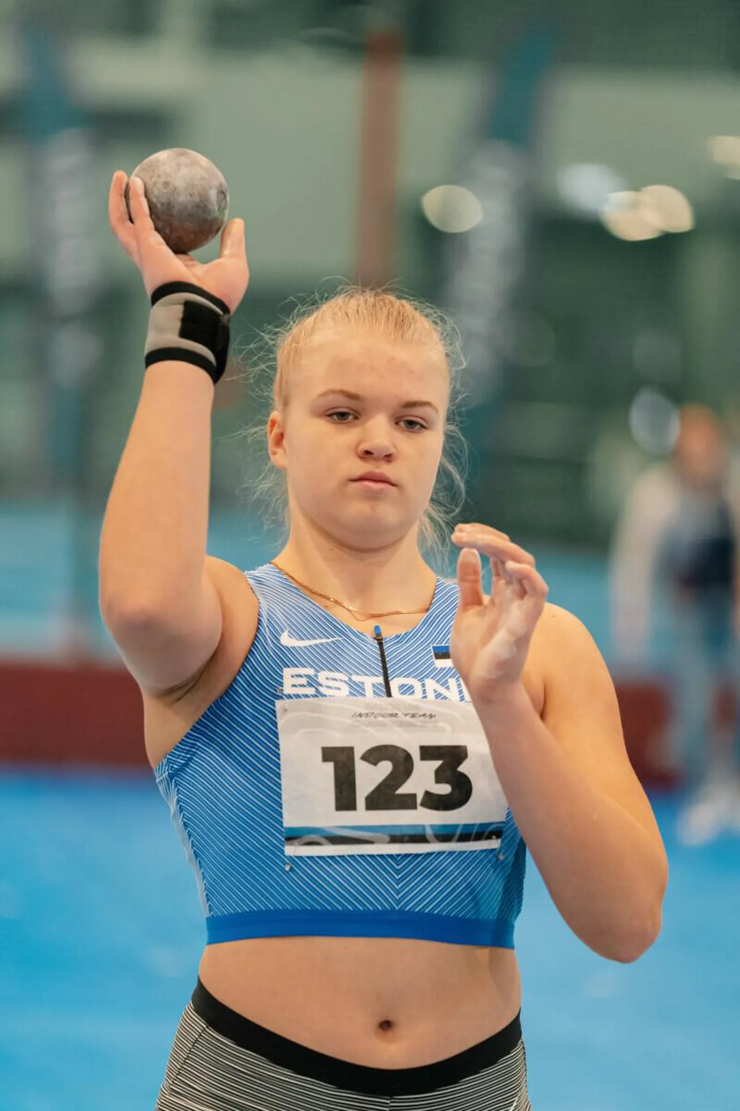 Valga klubis Maret-Sport treeniv Kristella Tiri oli parim kuulitõukes.