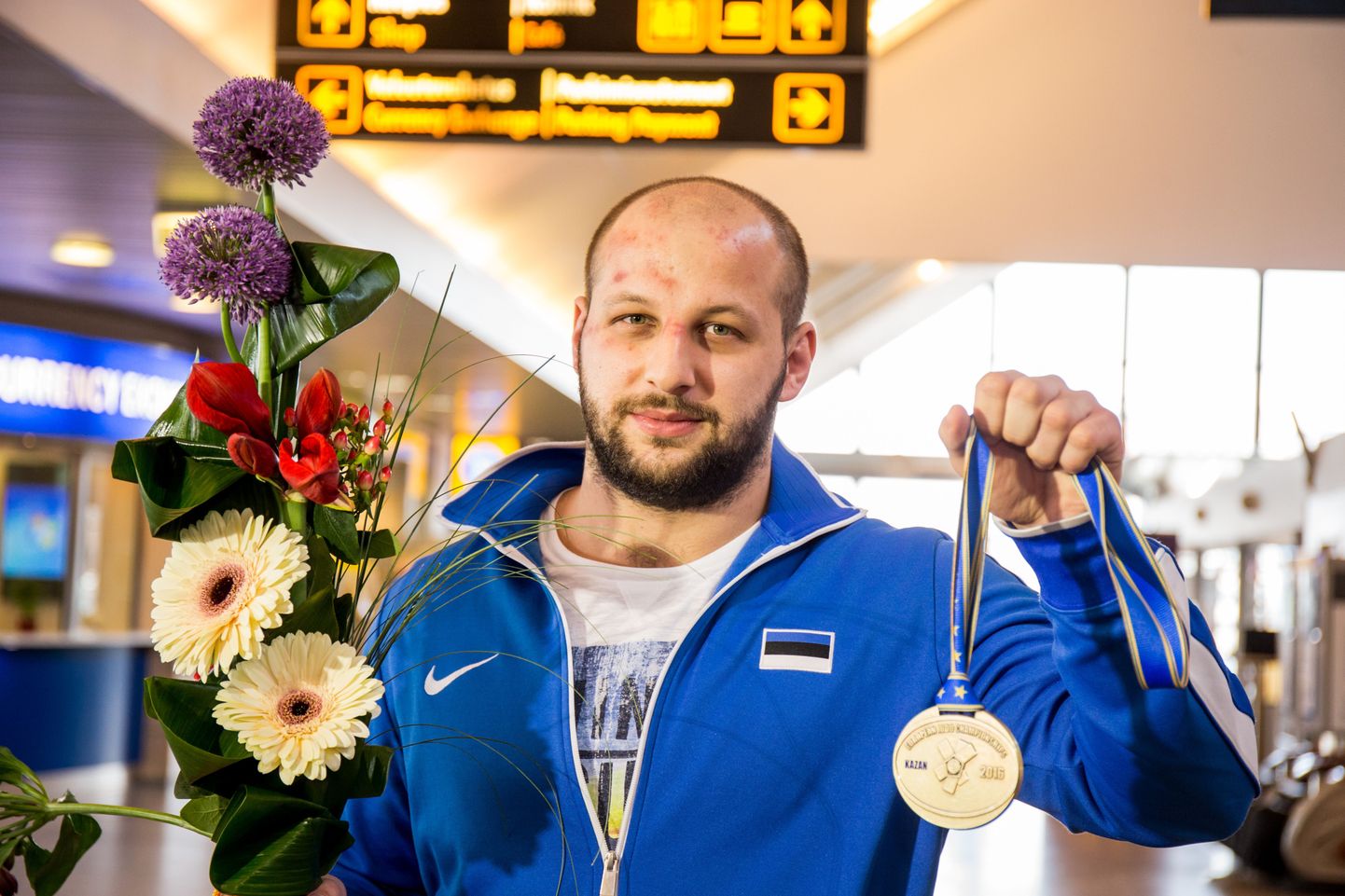 Григорий Минашкин с медалью чемпионата Европы-2016.