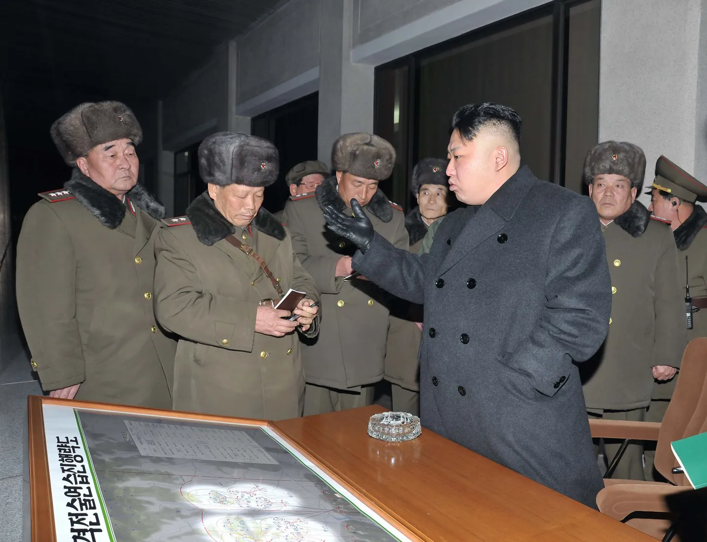 Kim Jong-un õppustel.