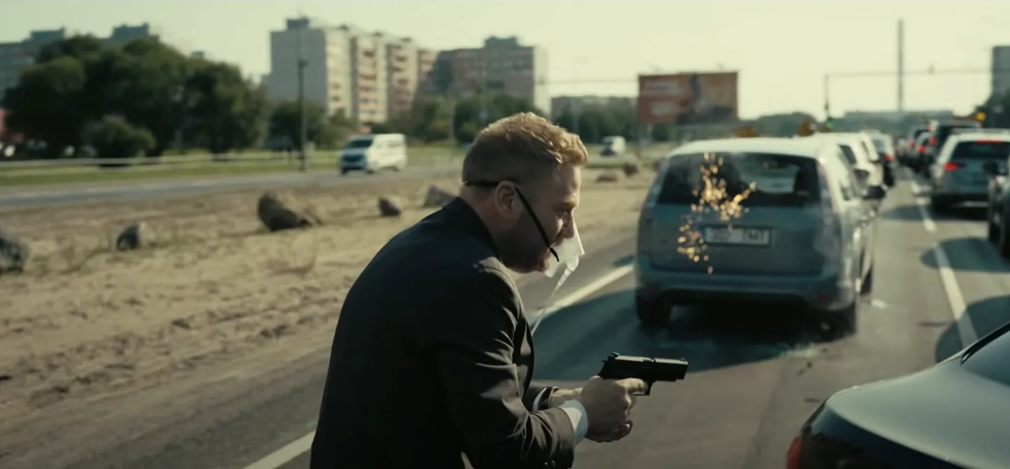Кадр из фильма Кристофера Нолана «Довод»