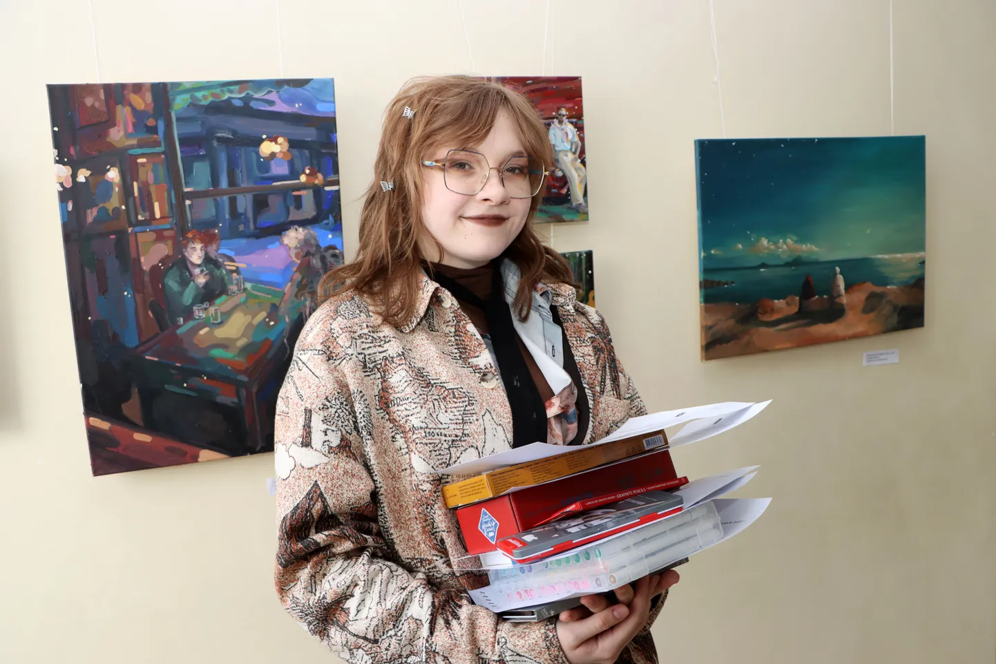 Jelizaveta Žarkova kogus joonistusvõistlusel suurima auhinnasaagi.