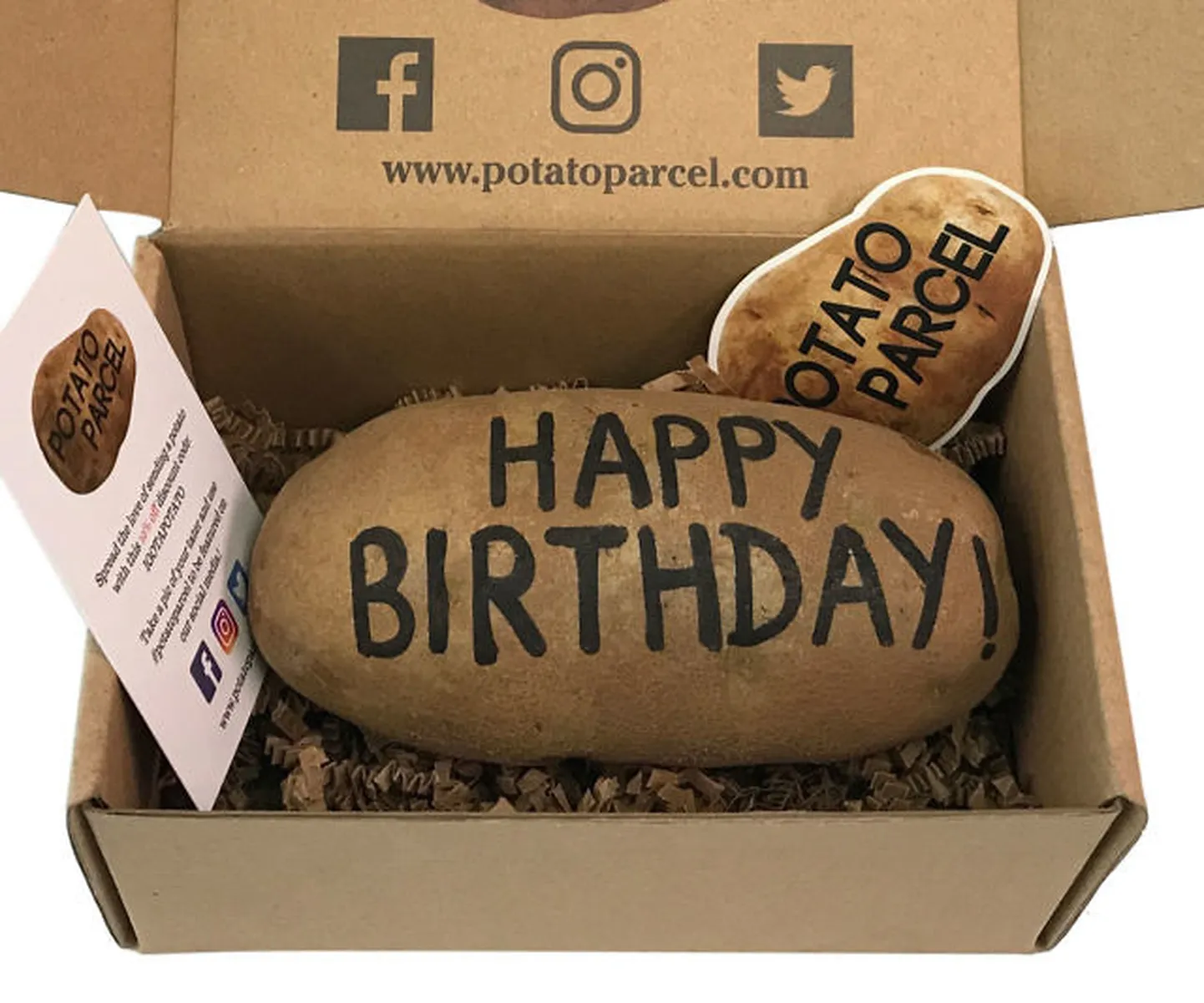 Sõnumiga kartuleid vahendav ettevõte Potato Parcel.