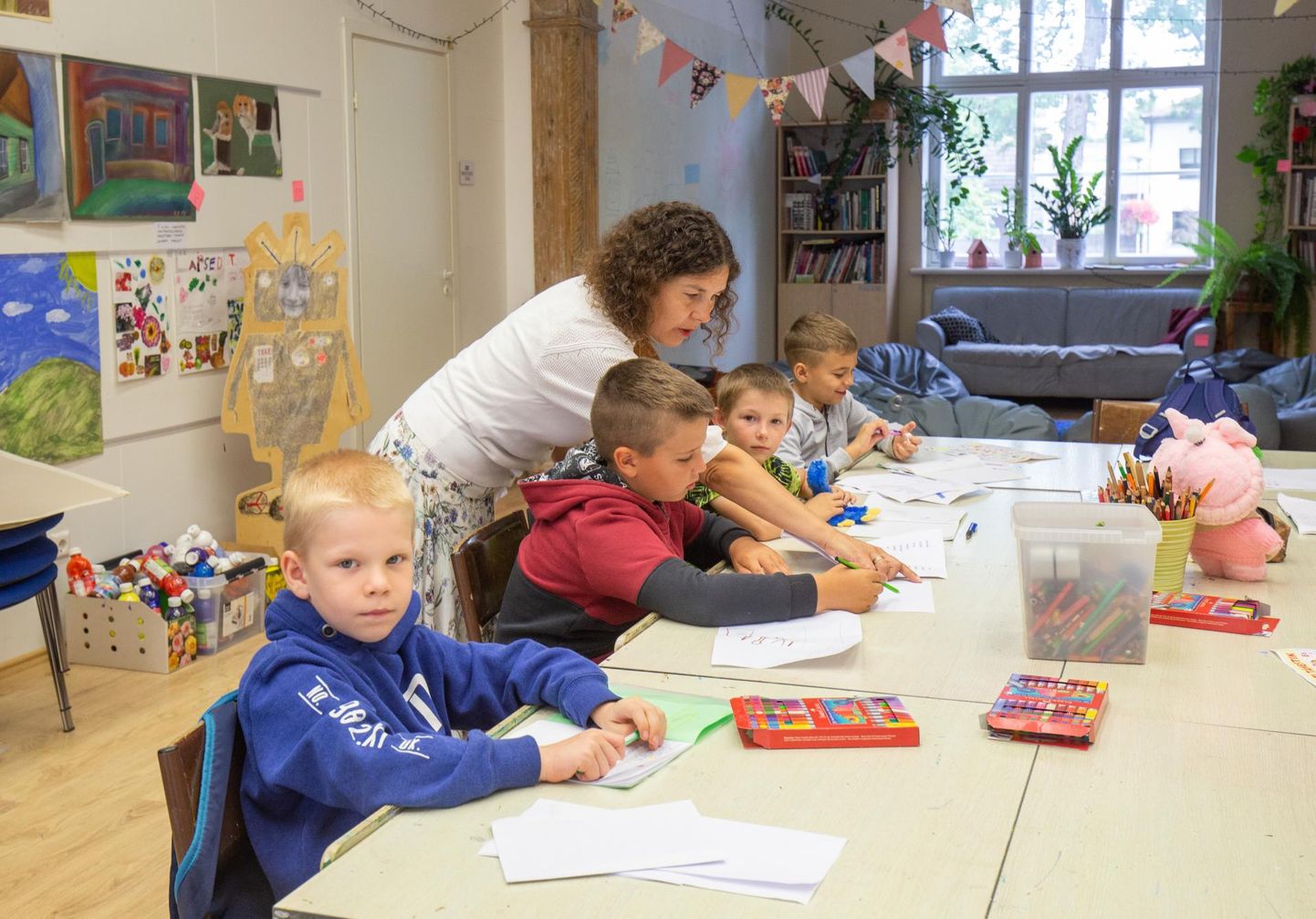 Õpetaja Albina Gavrilova sõnul ootavad lapsed kooli juba väga.