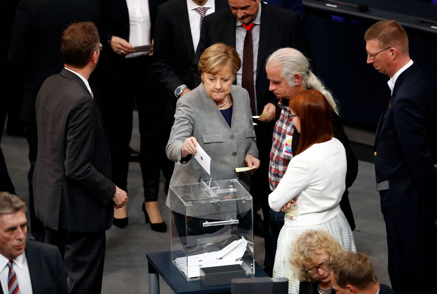 Angela Merkel annab hääle parlamendijuhi valimistel.




 
 / AFP PHOTO / Odd ANDERSEN