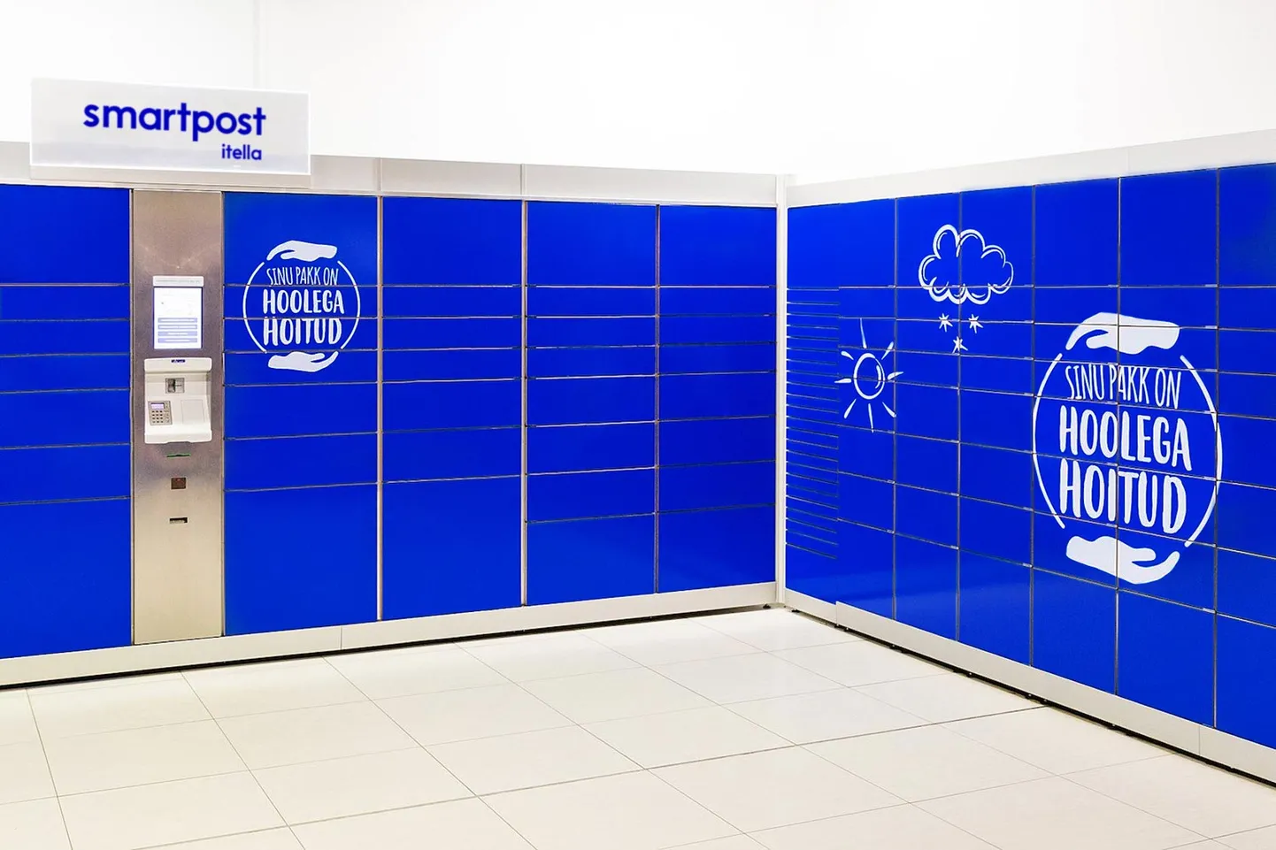 Itella Smartposti pakiautomaat.