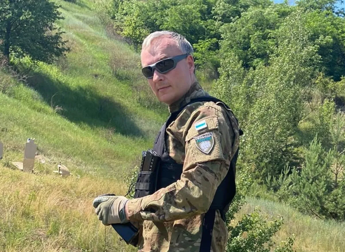 Бывший вице-президент российского Газпромбанка Игорь Волобуев вступил в легион ВСУ «Свобода России», июнь 2022.
