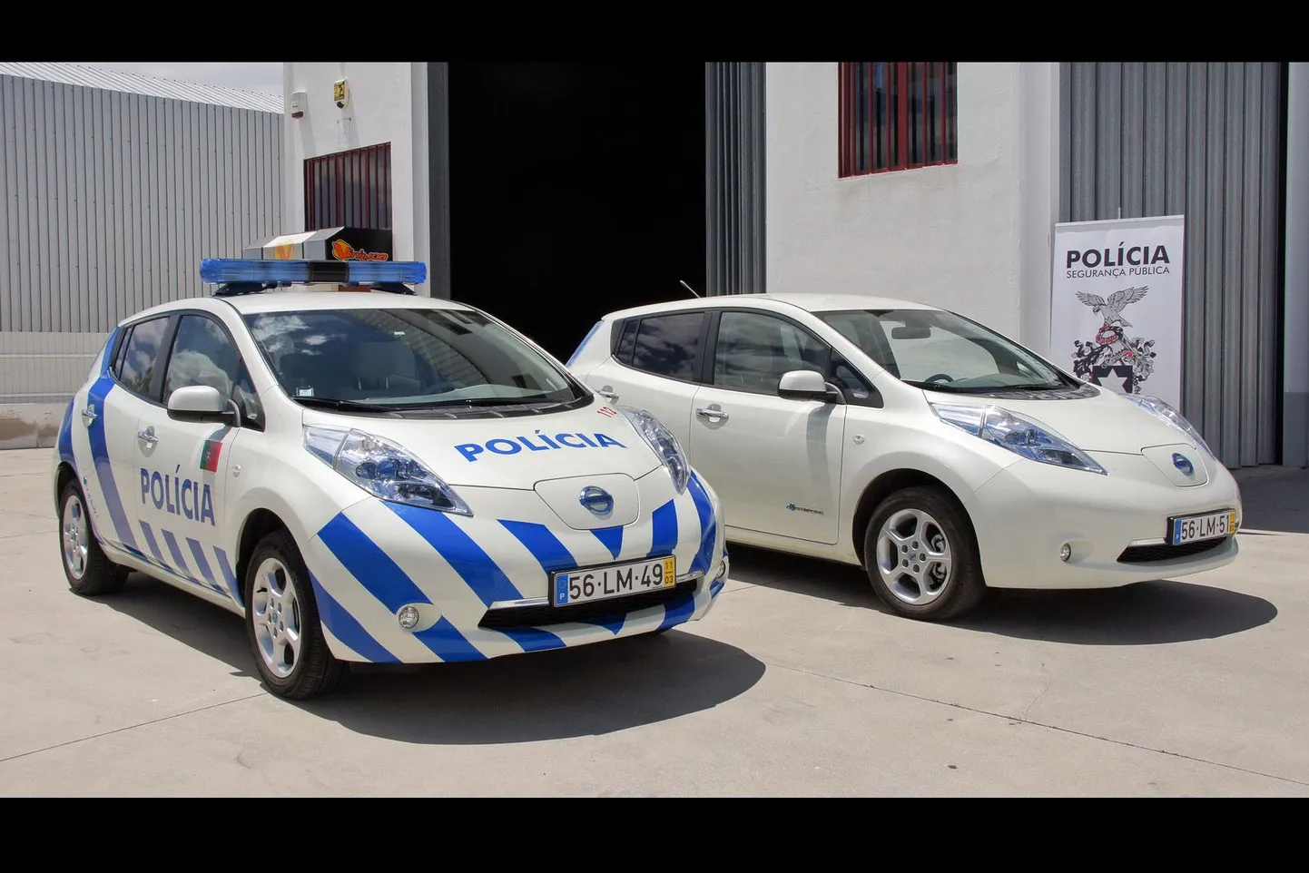 Portugali politsei on varustatud Nissan Leaf elektriautodega.