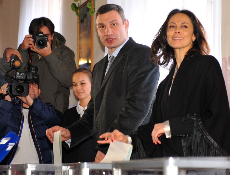 Kiievi linnapea Vitali Klitško abikaasa Nataliaga.