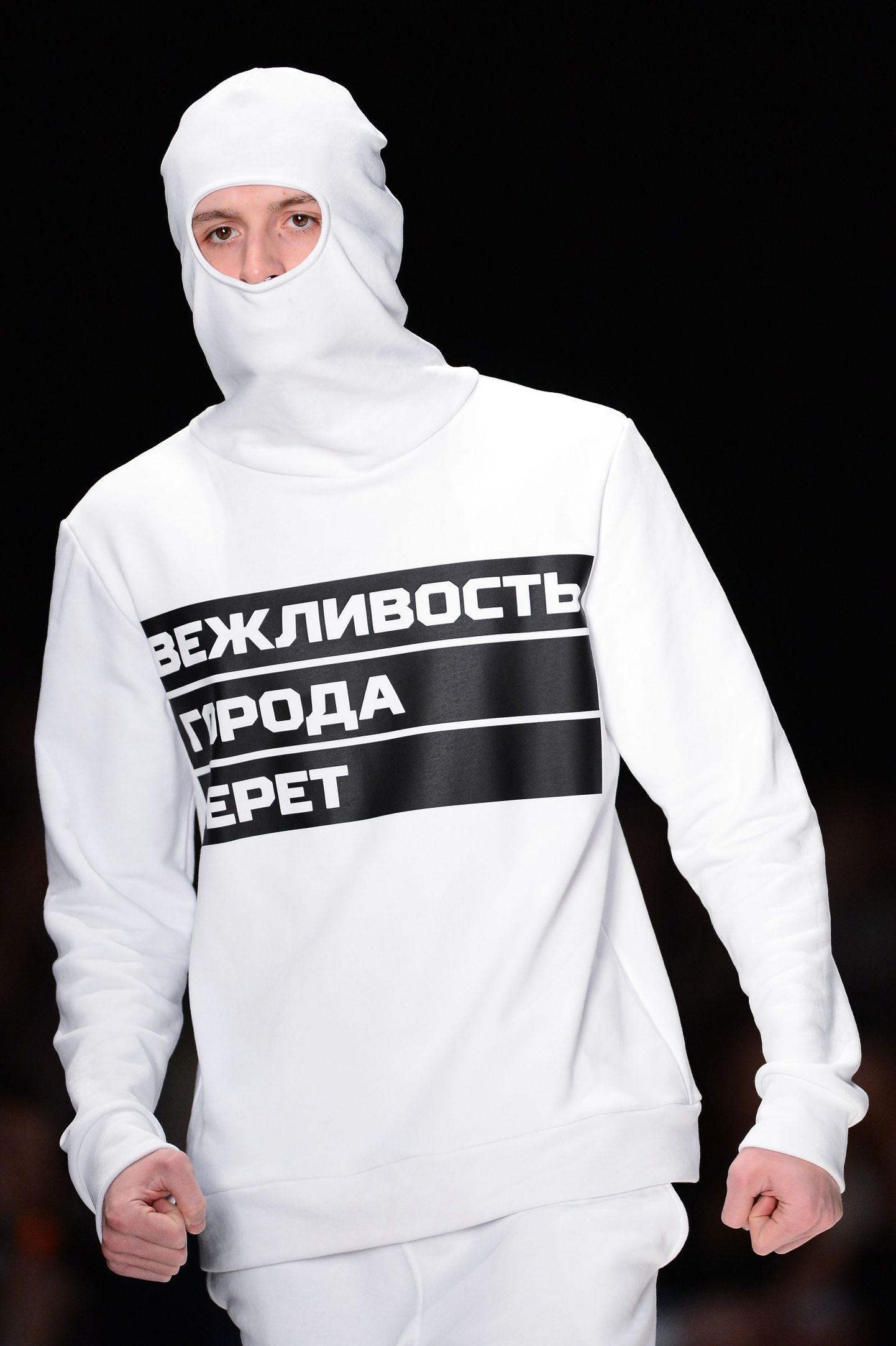 Коллекция Армии России на Mercedes-Benz Fashion Week Russia.