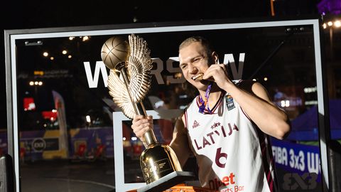 В Риге торжественно встретят латвийских баскетболистов 3x3 п