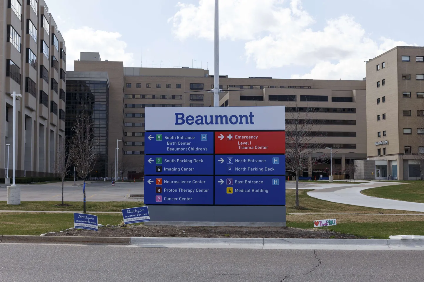 USA MIchigani Detroiti Beaumonti haigla, kus viieaastane Skylar Herbert suri Covid-19 tingitud meningiidi tõttu