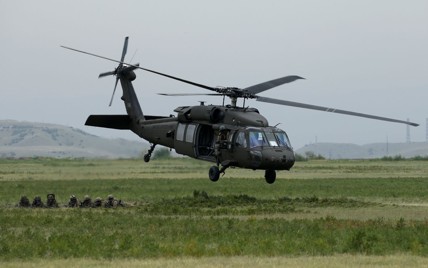 USA UH-60 Black Hawk helikopter Gruusias.