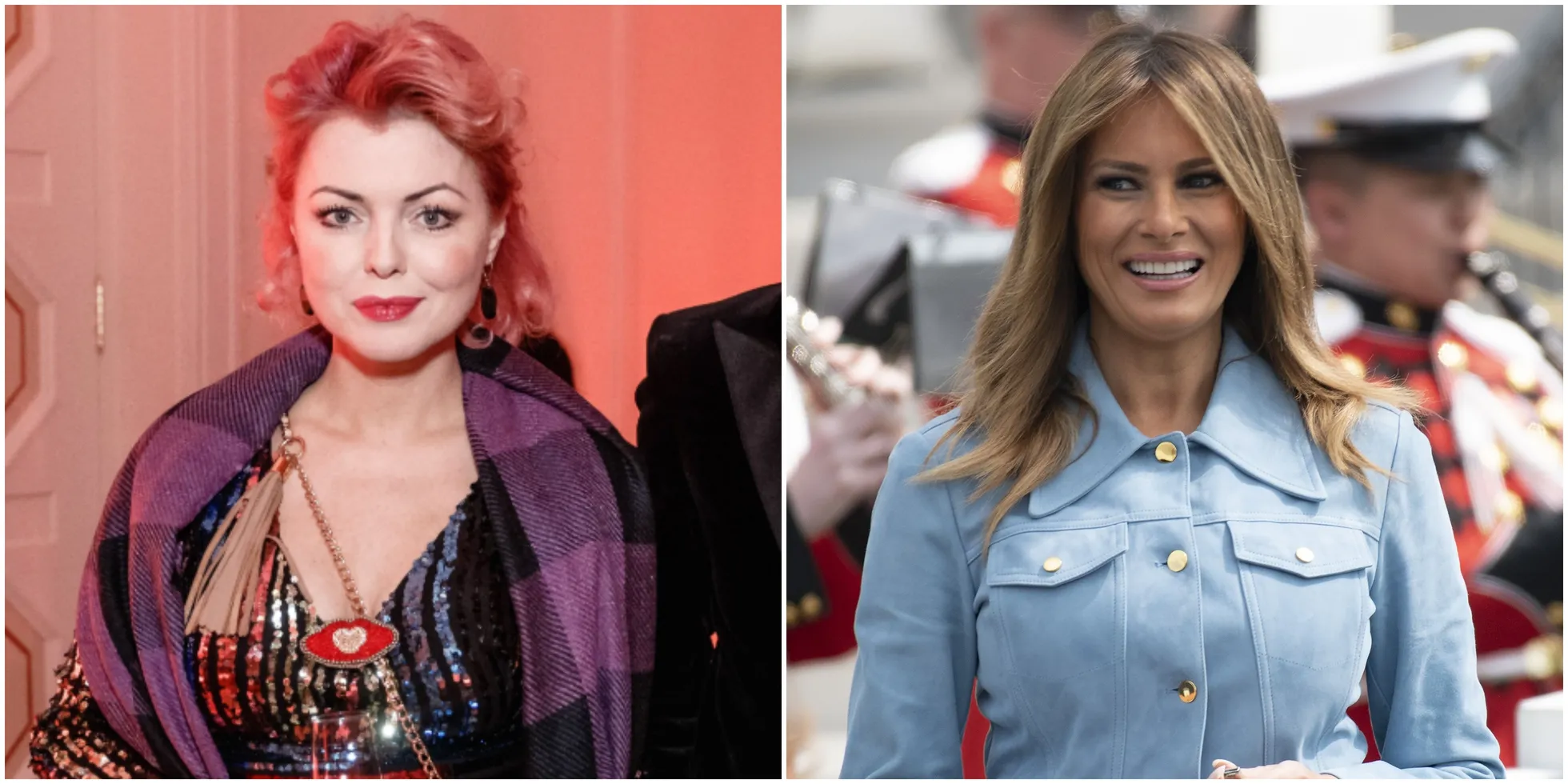 Vasakul: Beatrice Fenice, foto: Konstantin Sednev, Scanpix. Paremal: Melania Trump, foto: Scanpix/CNP/AdMedia/SIPA