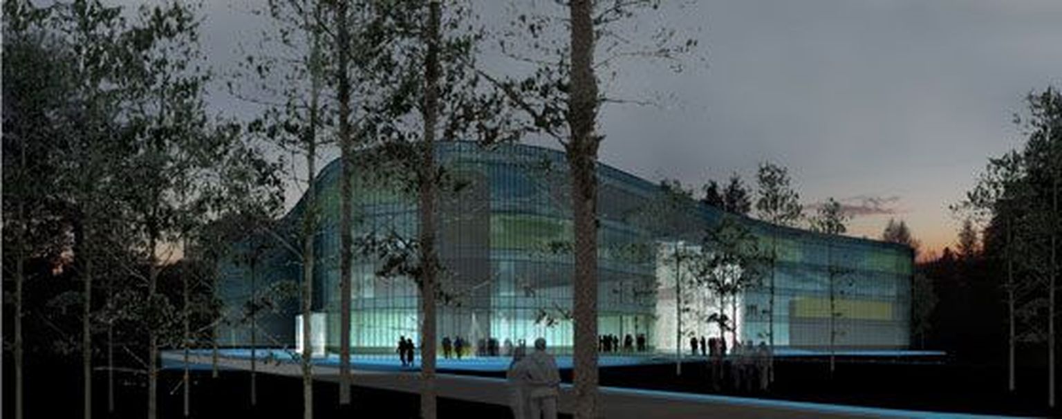 Arhitekt Erik Nobeli (Nobel arkitekter AS) visioon, mille järgi rahvusringhäälingu uut maja hakatakse ehitama.