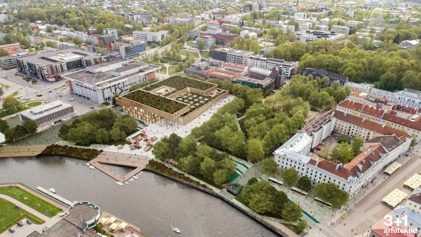 Südalinna kultuurikeskuse eskiis, mis on aluseks detailplaneeringu koostamisel.