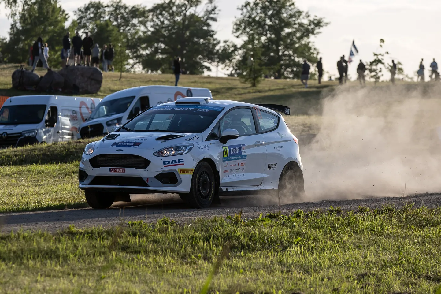 Romet Jürgenson ja Siim Oja Rally Estonia 1. kiiruskatsel.