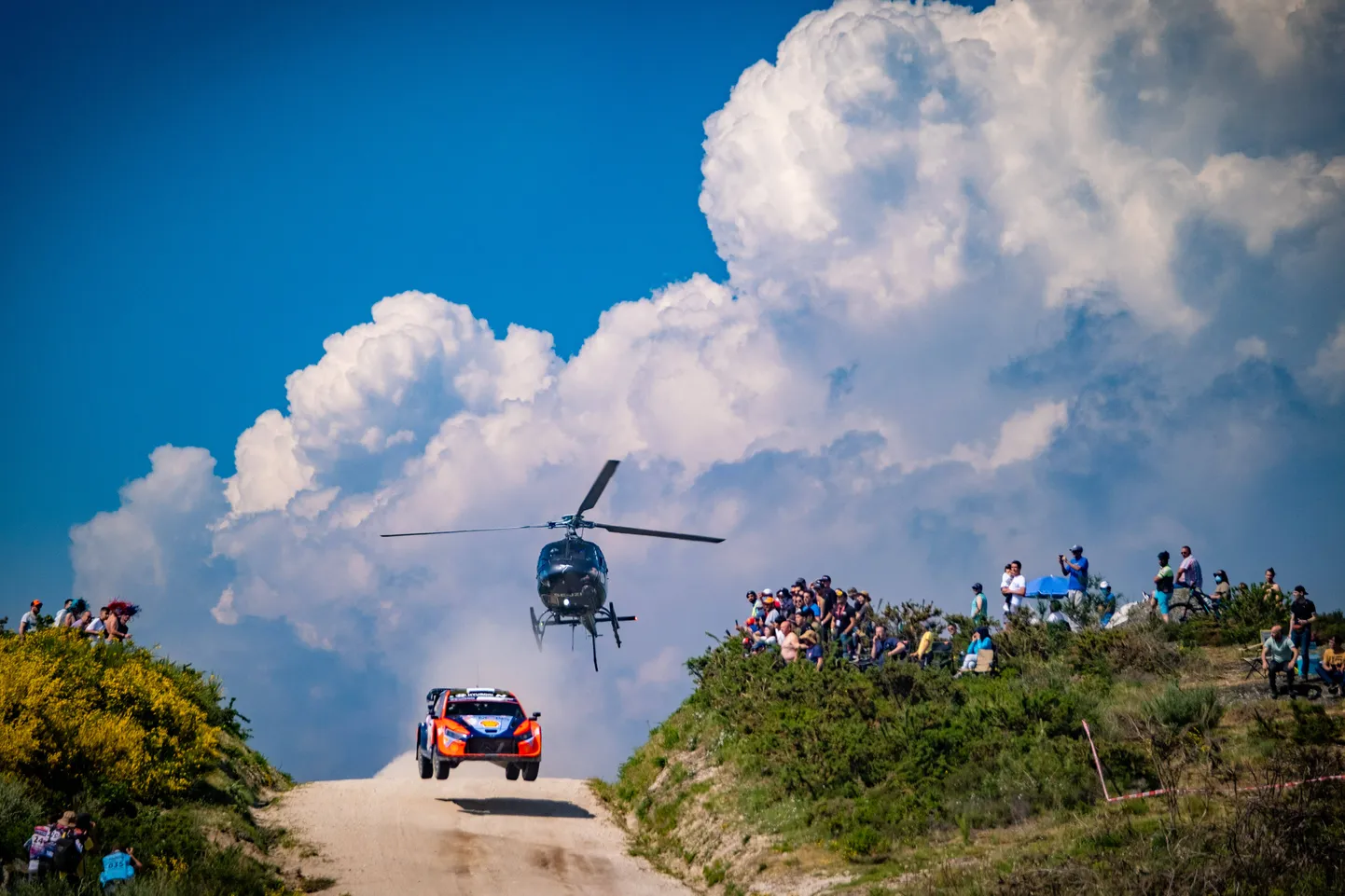 Ott Tänak ja Martin Järveoja mullusel Portugali rallil.