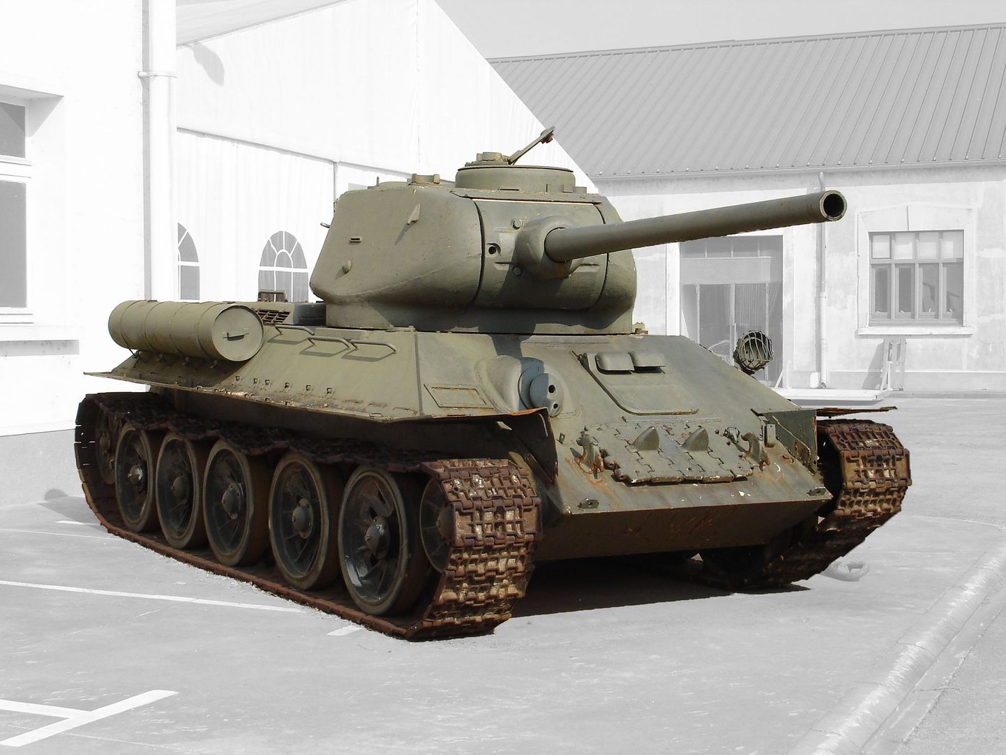 Tank T-34, mida kasutati Teises maailmasõjas.