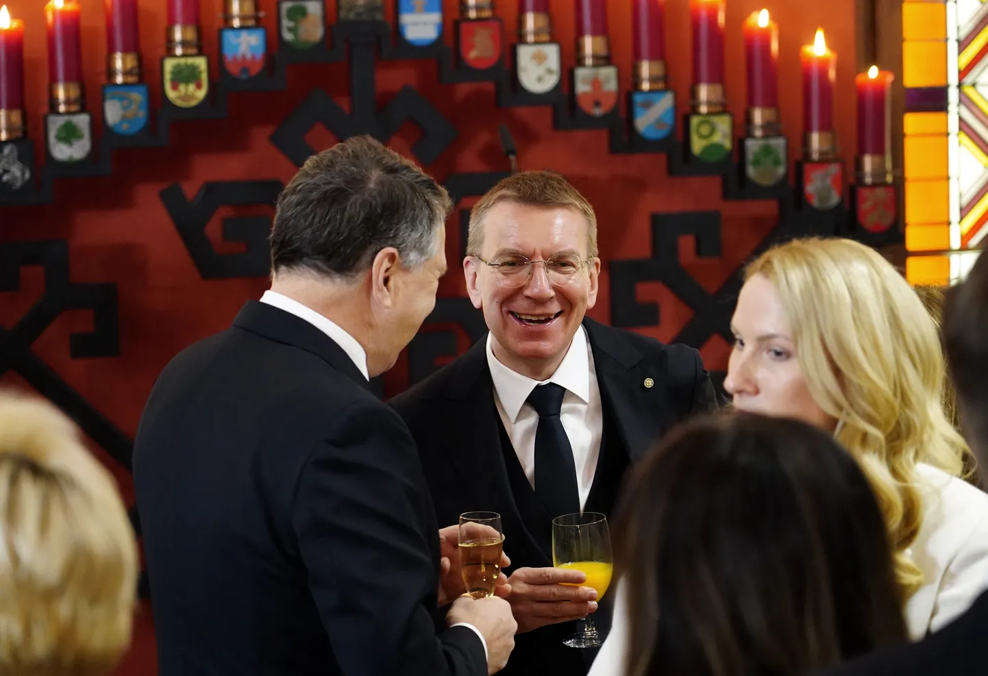 Läti seimi pidulik istung vabariigi 105. aastapäeva puhul. Keskel president Edgars Rinkēvičs. 18. november 2023.