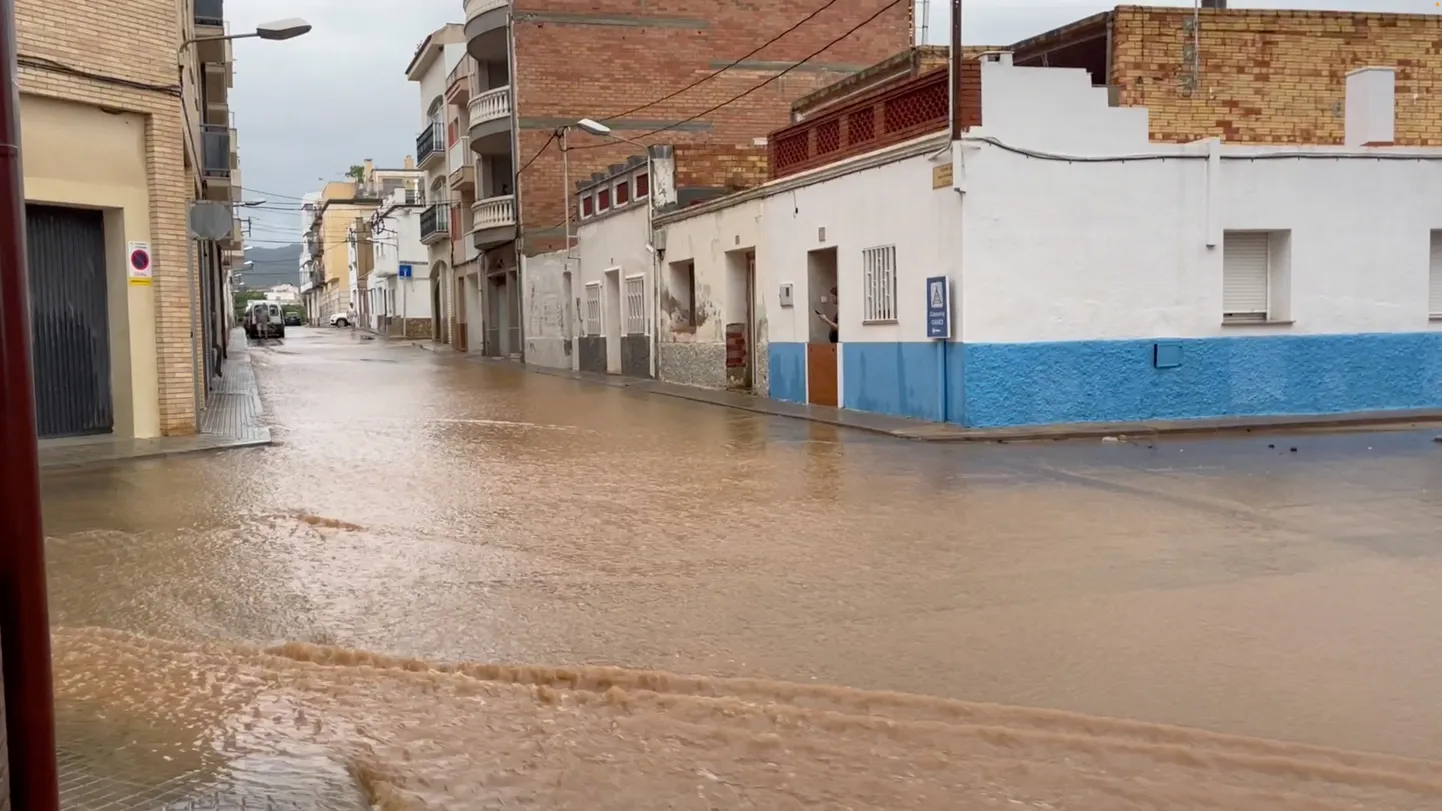 Paduvihmast põhjustatud üleujutus Hispaanias Alcanaris 3. septembril.