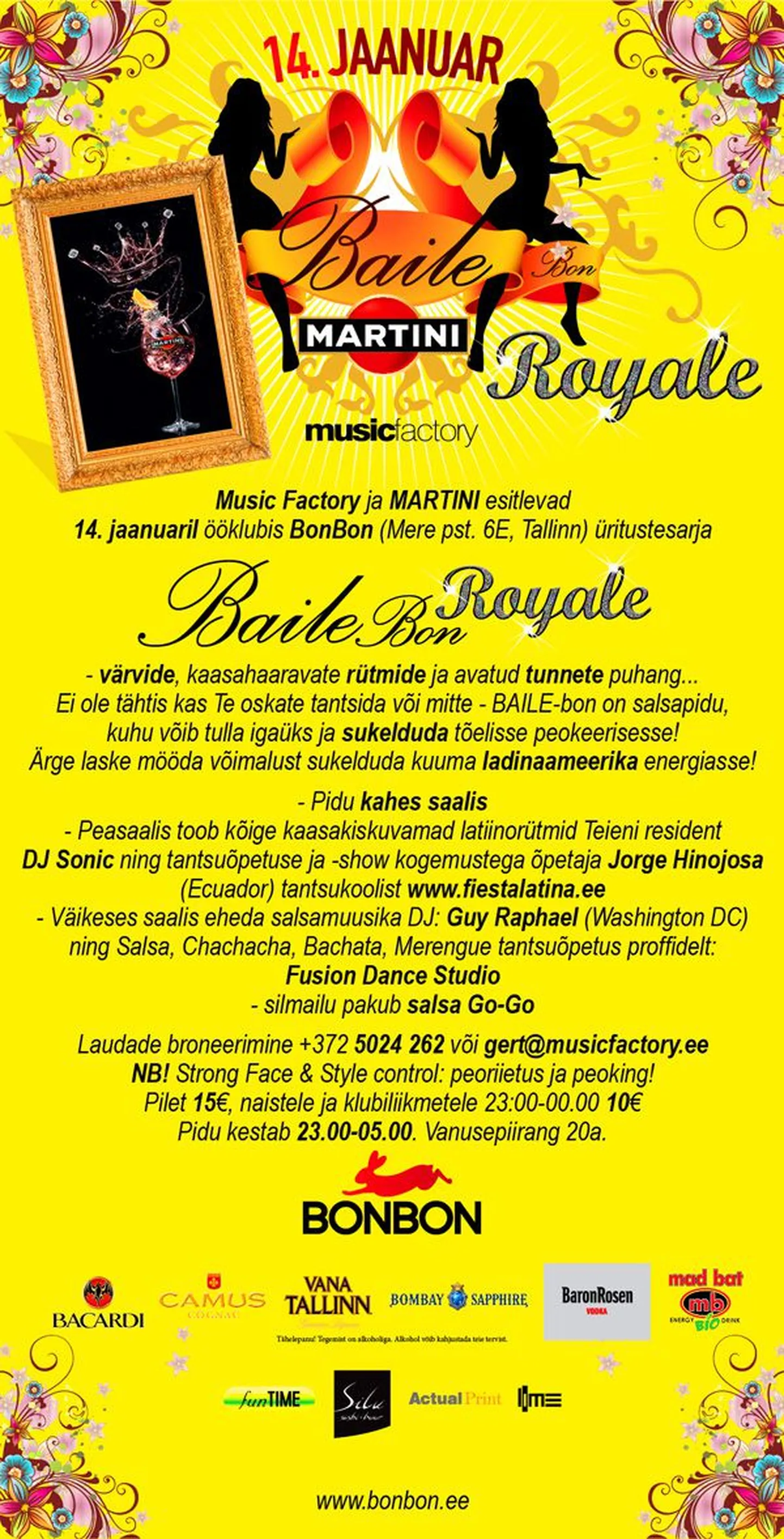 14. jaanuaril Baile-bon Royale!