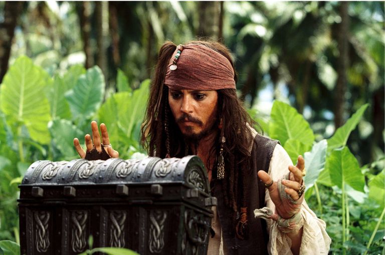 Johnny Depp Jack Sparrowna filmis «Kariibi mere piraadid: surnud mehe aardekirst»