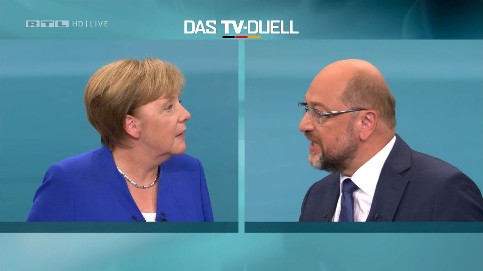 Angela Merkel alistas teledebatis Martin Schulzi.