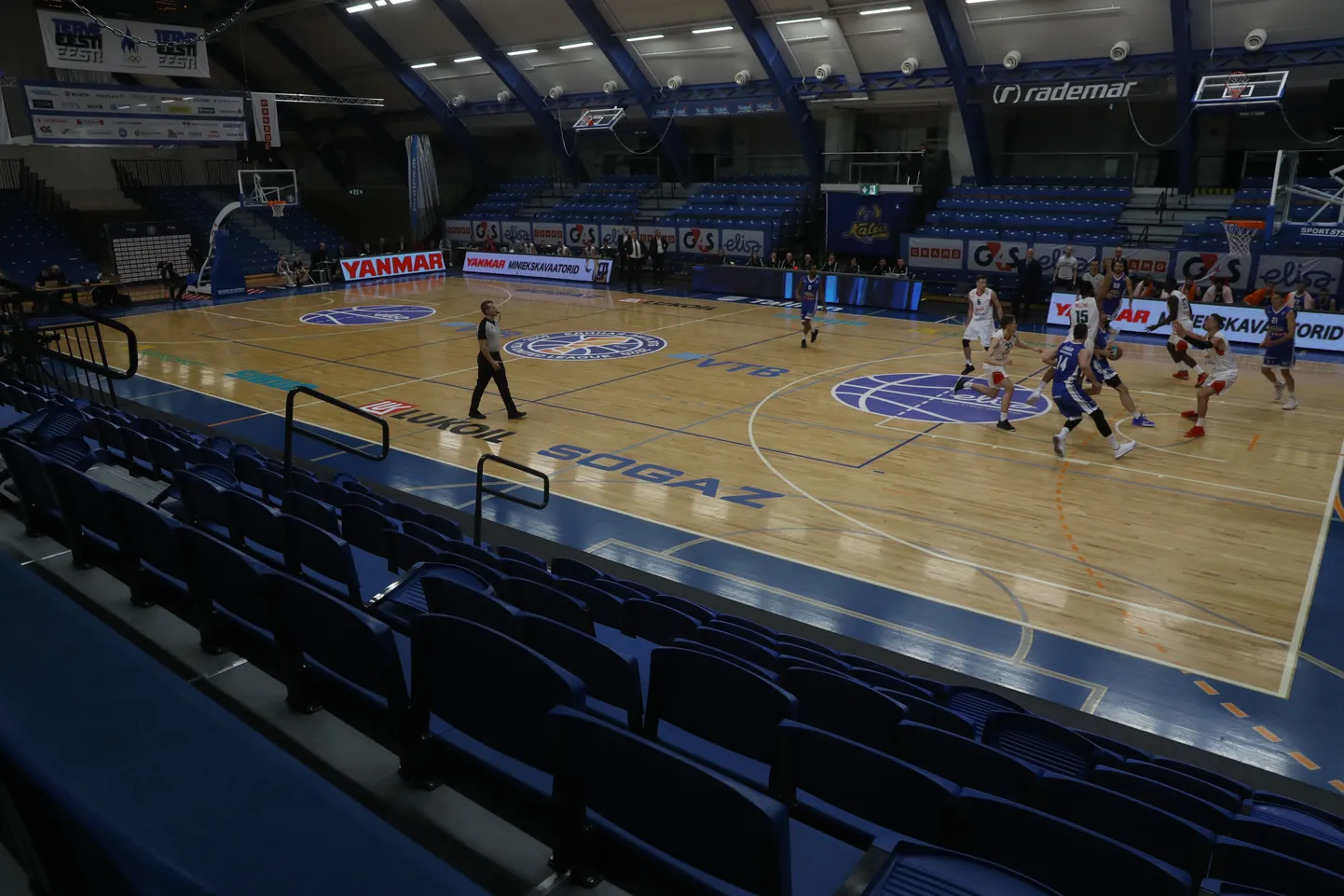 Selline pilt avanes täna Kalevi spordihalli Kalev/Cramo ja Lokomotiv Kubani mängul.