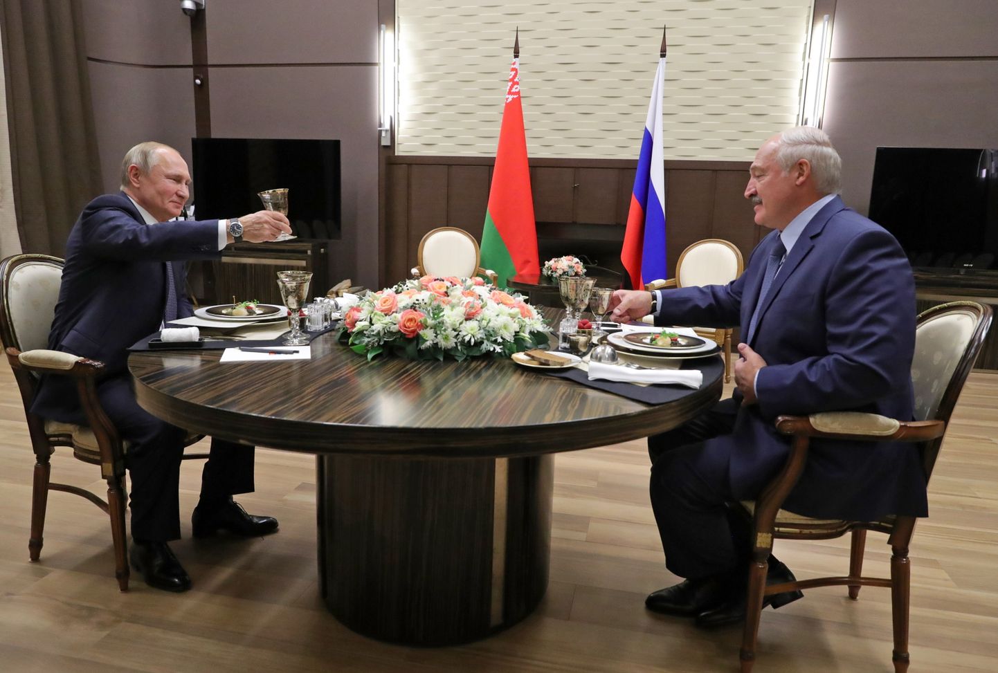 Vladimir Putini ja Aljaksandr Lukašrnka kohtumine.