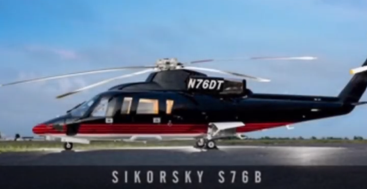 Donald Trumpile kuuluv Sikorsky S76 B helikopter on pandud müüki