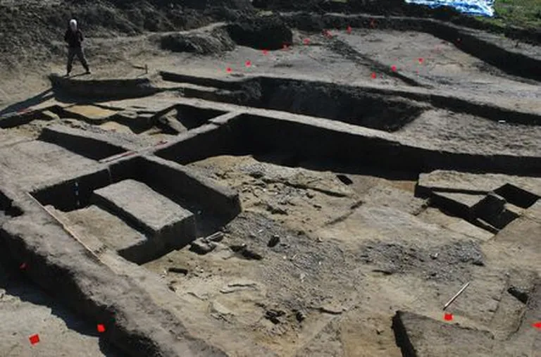 Väljakaevamised Ebbsfleetis, kust leiti Julius Caesari armeega seotud esemeid