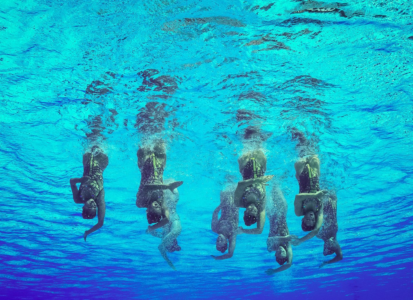 Синхронное плавание в Рио.