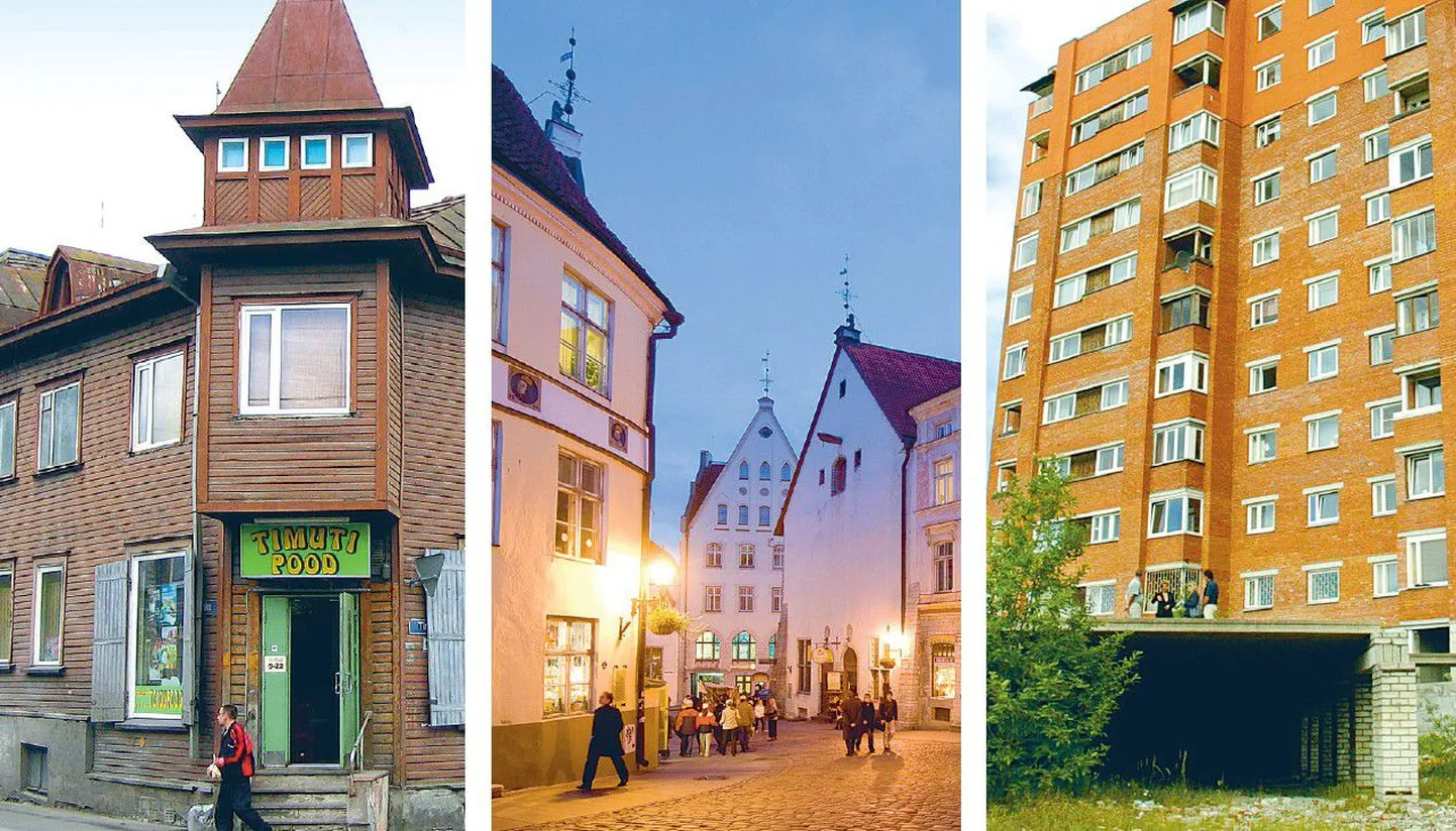 Osa mitmenäolisest Tallinnast – Pelgulinn, vanalinn ja Lasnamäe.